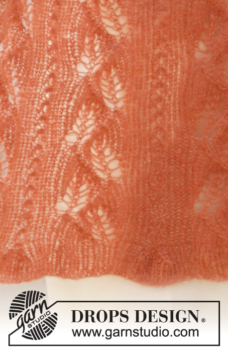 Палантин ​Autumn Willows от DROPS Design фото